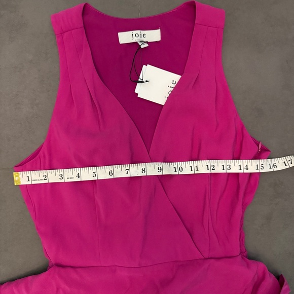 Joie Fuchsia Sheina Sleeveless Maxi Dress with Ruffle Accents - Picture 5 of 5